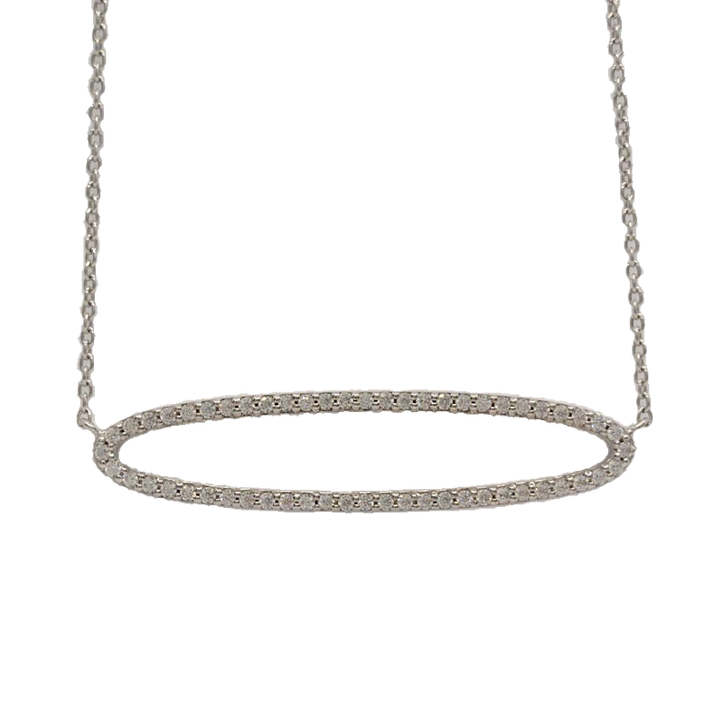 Sparkling Oval Necklace