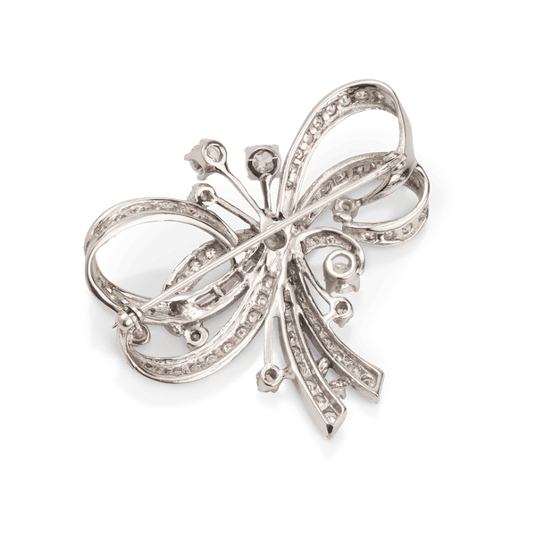 White Gold Diamond Brooch