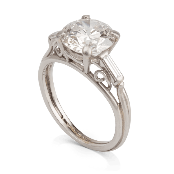 Platinum Diamond Birks Ring