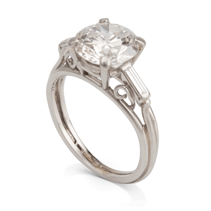 Platinum Diamond Birks Ring