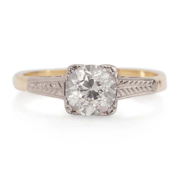 Yellow White Gold Diamond Ring
