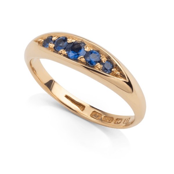 Yellow Gold Sapphire Ring