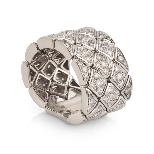 White Gold Flexible Diamond Ring