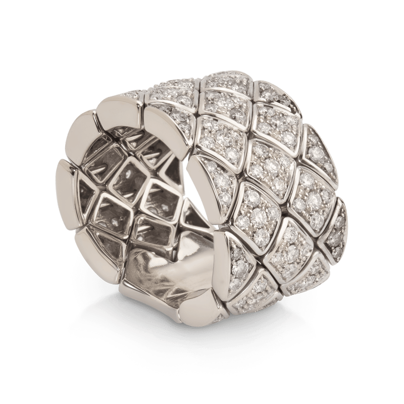 White Gold Flexible Diamond Ring