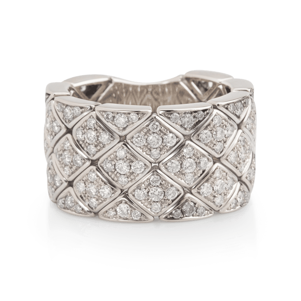 White Gold Flexible Diamond Ring