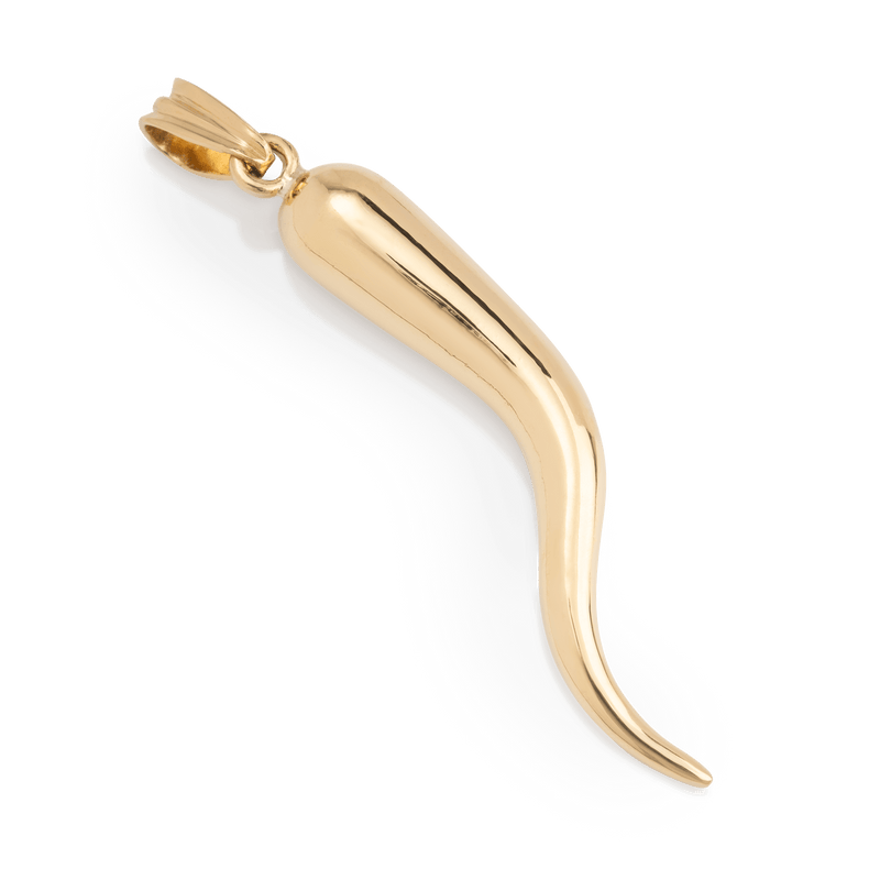 Yellow Gold Horn Pendent