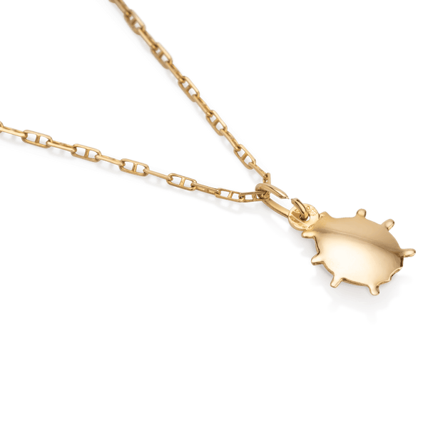 Yellow Gold Enamel Ladybug Pendent