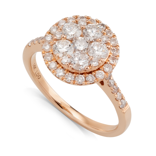 Rose Gold Michael Hill Diamond Ring
