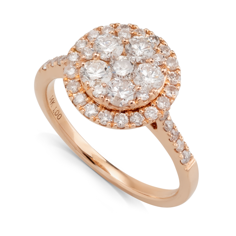 Rose Gold Michael Hill Diamond Ring
