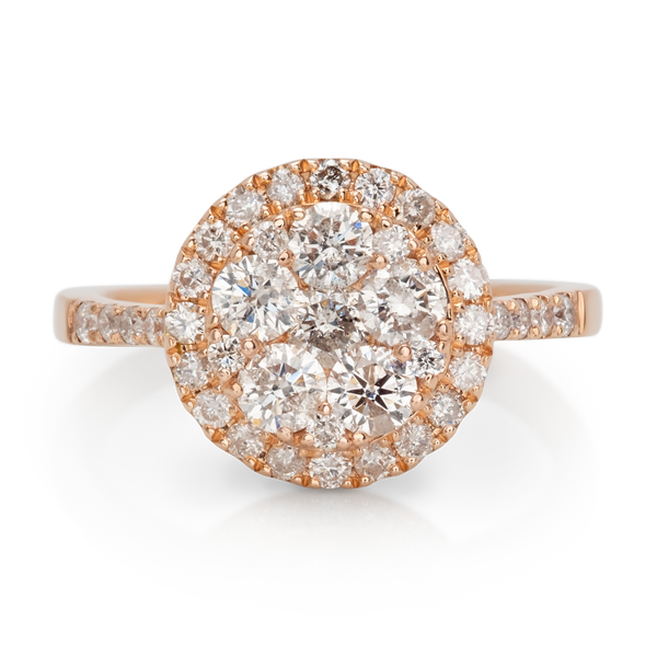 Rose Gold Michael Hill Diamond Ring