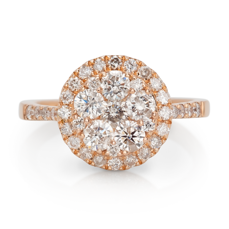 Rose Gold Michael Hill Diamond Ring