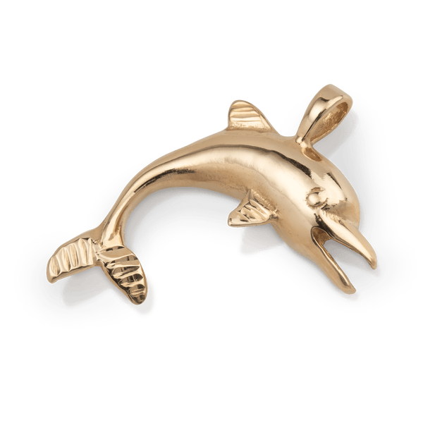 Yellow Gold Dolphin Pendent