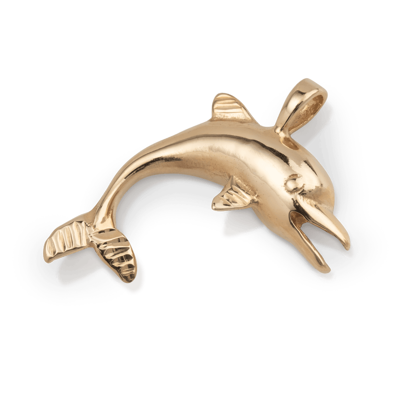 Yellow Gold Dolphin Pendent