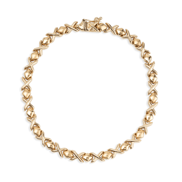 Yellow Gold X’s & O’s Bracelet