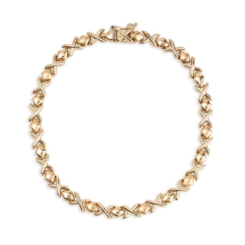 Yellow Gold X’s & O’s Bracelet