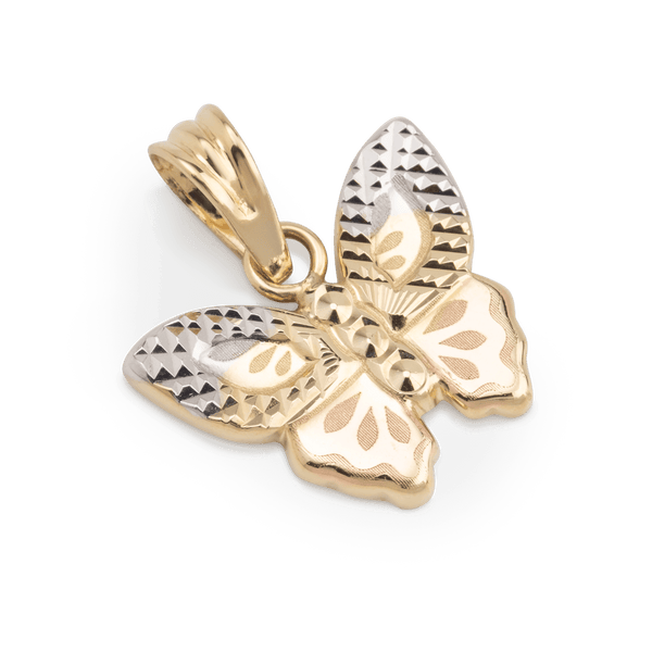 Tri Colour Butterfly Pendent