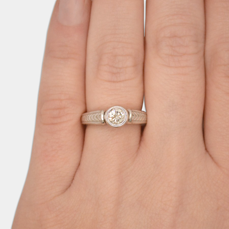 Bezel-Set Diamond Ring