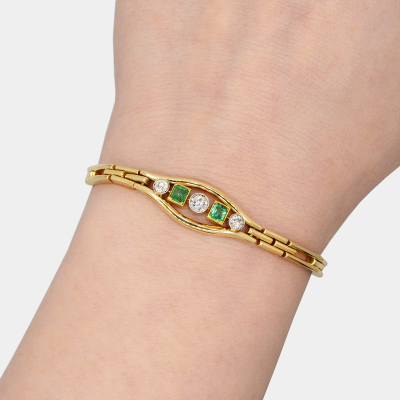 Diamond & Emerald Bracelet