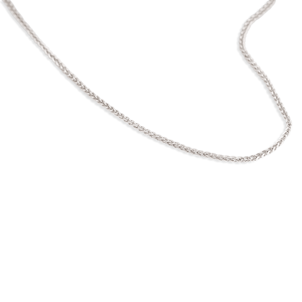 White Gold Wheat Chain
