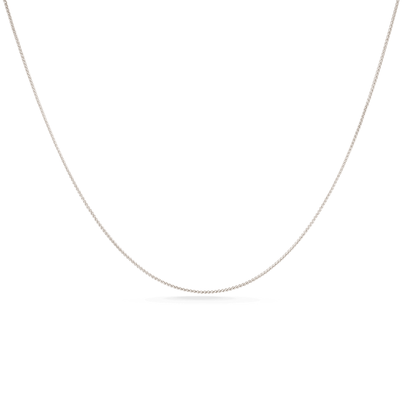 White Gold Wheat Chain