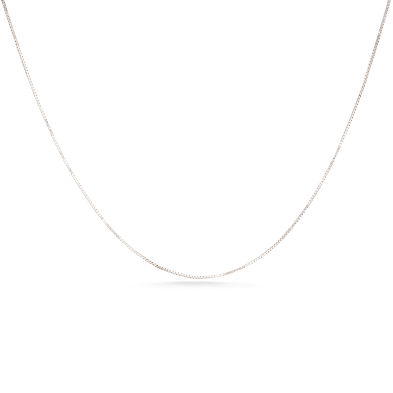 White Gold Box Chain