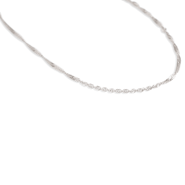 White Gold Singapore Chain