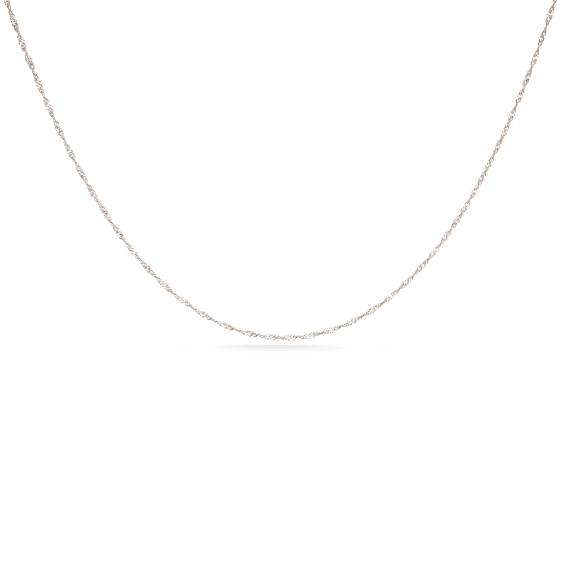 White Gold Singapore Chain