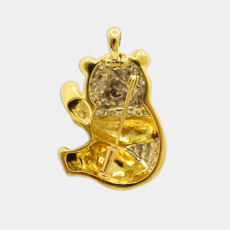 Diamond Panda Pendant