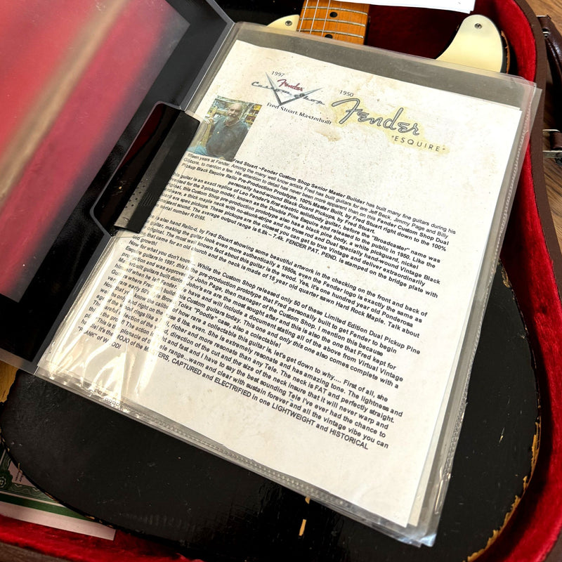 Fender Customer Shop Double Esquire Pine 50’s Relic (c.1998)