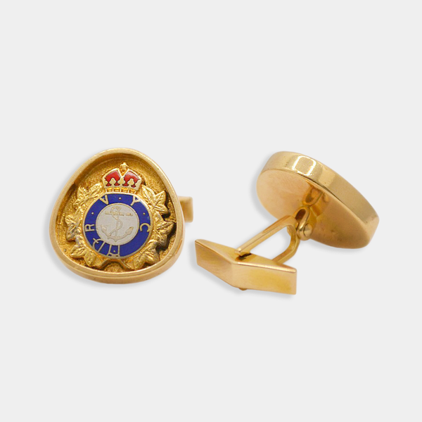 Gold & Enamel RCYC Cufflinks