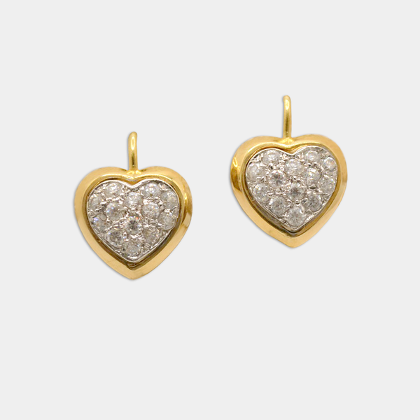 Glittery Heart Earrings