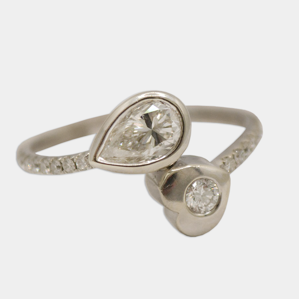 Heart & Spade Diamond Ring