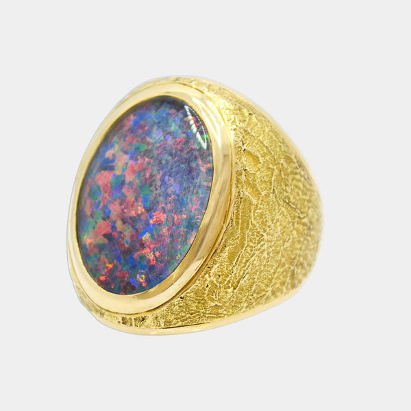 Opal Doublet Ring