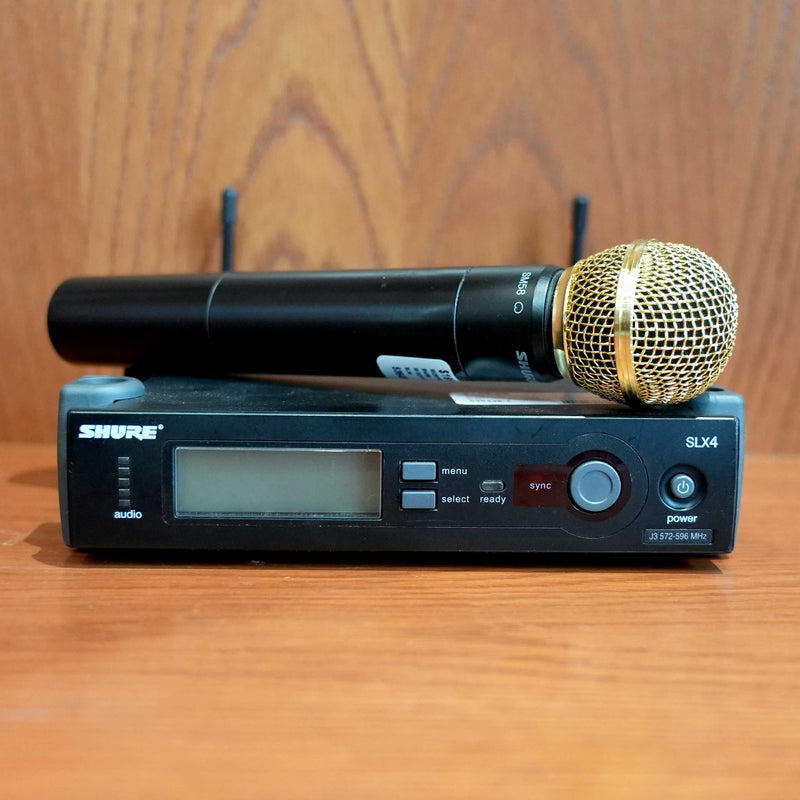 Shure SLX4 Receiver w/ Shure SM-58 Wireless Microphone