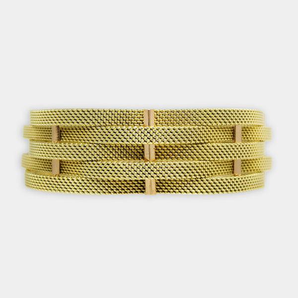 Vintage Wavy Gold Bracelet