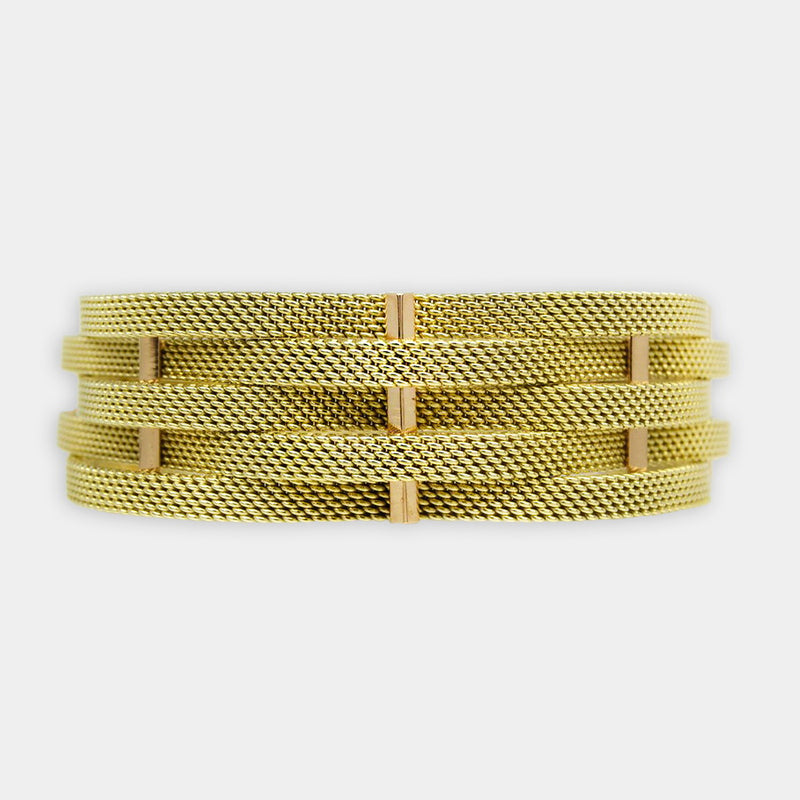 Vintage Wavy Gold Bracelet