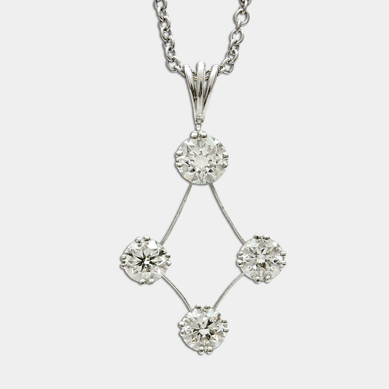 Four Diamond Necklace
