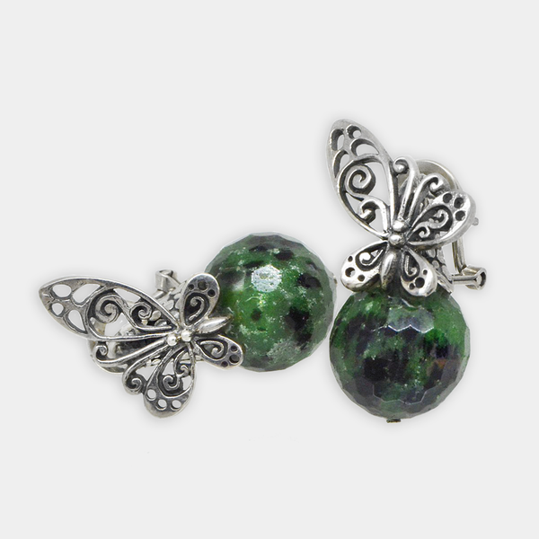 Zoisite Butterfly Earrings