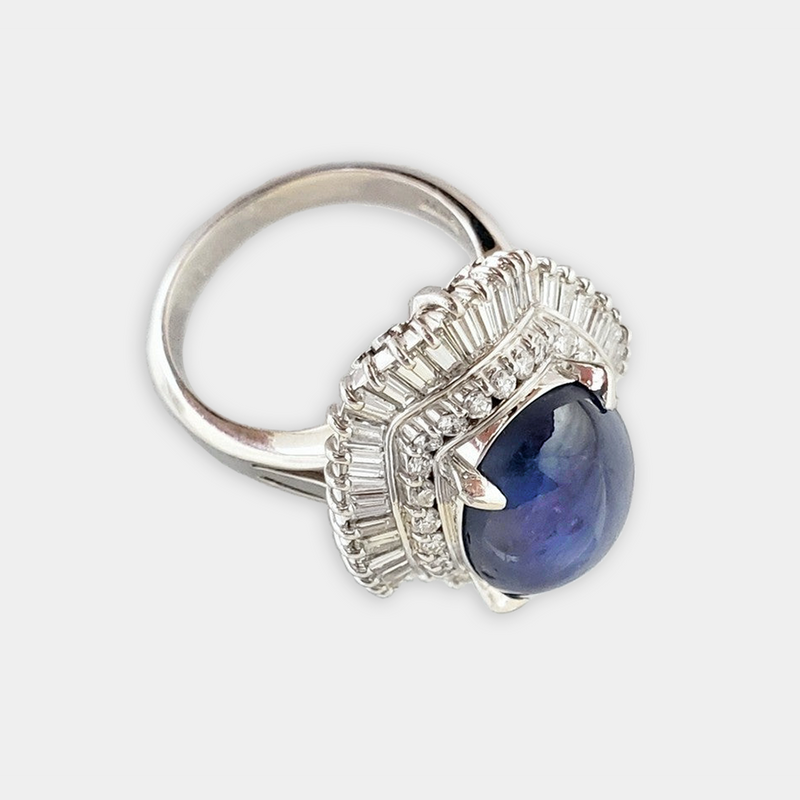 Star Sapphire Cabochon Ring