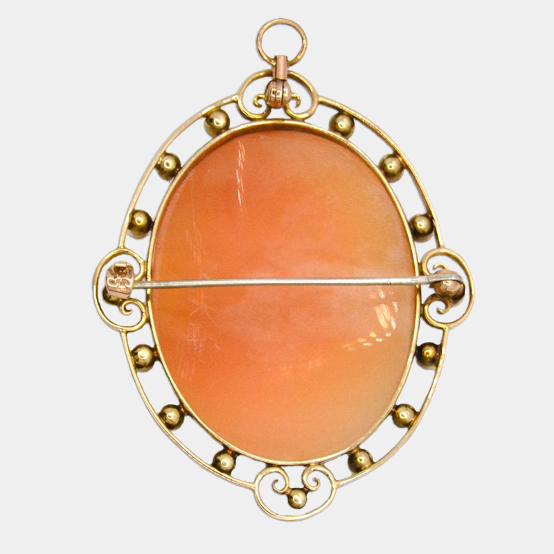 Pearl Cameo Brooch