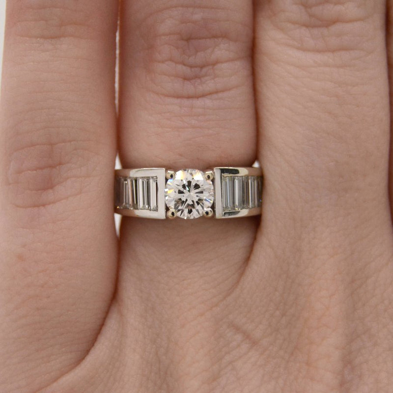 Brilliant & Baguette Diamond Ring