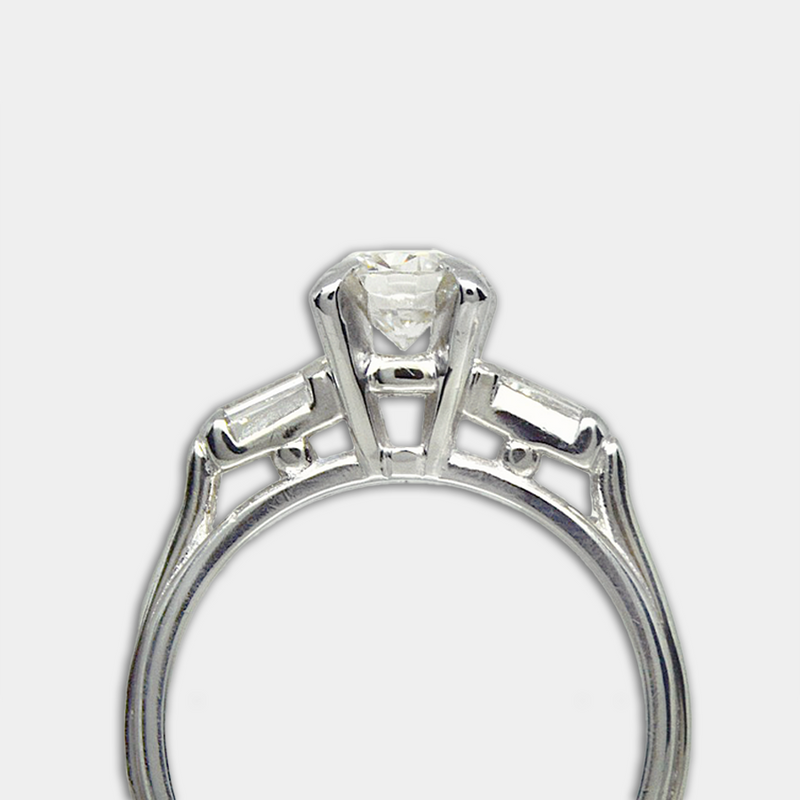 Brilliant & Baguette Diamond Ring