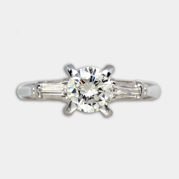 Brilliant & Baguette Diamond Ring