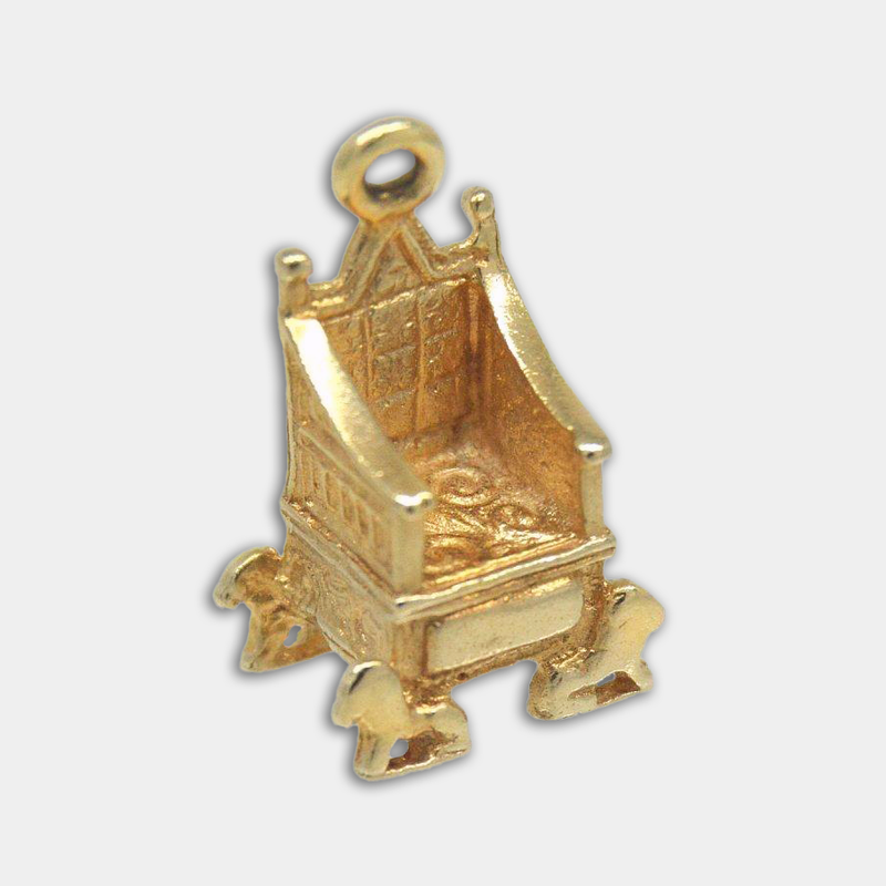 British Coronation Throne Charm