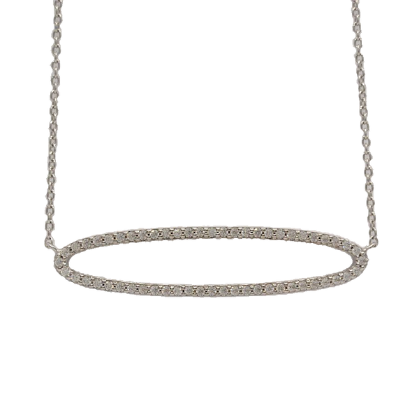 Sparkling Oval Necklace