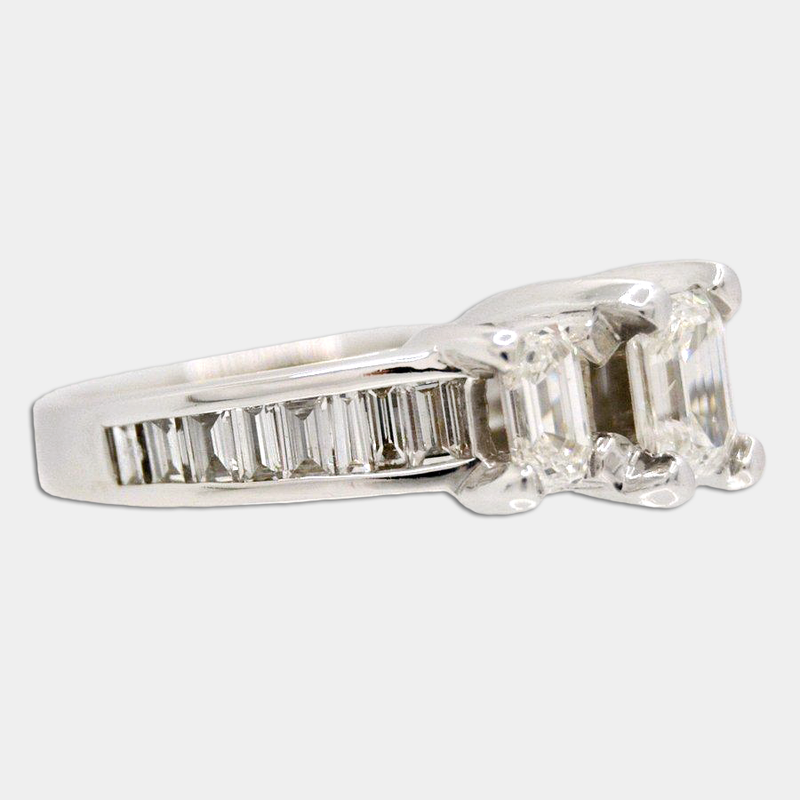 Emerald Cut Diamond Ring