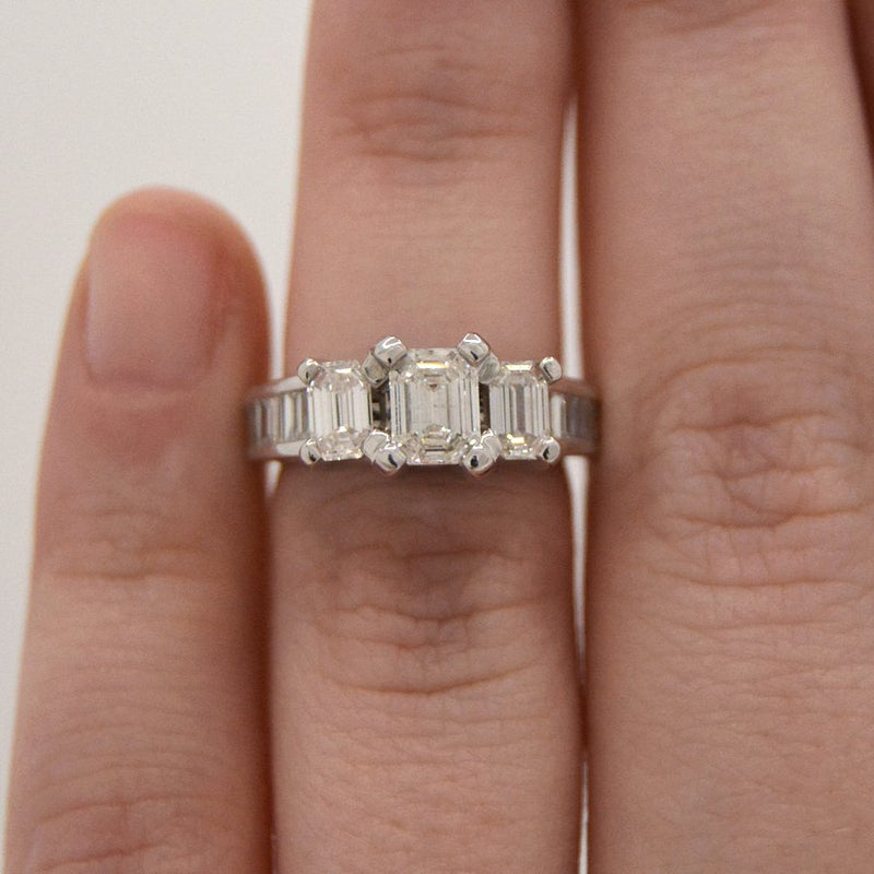 Emerald Cut Diamond Ring