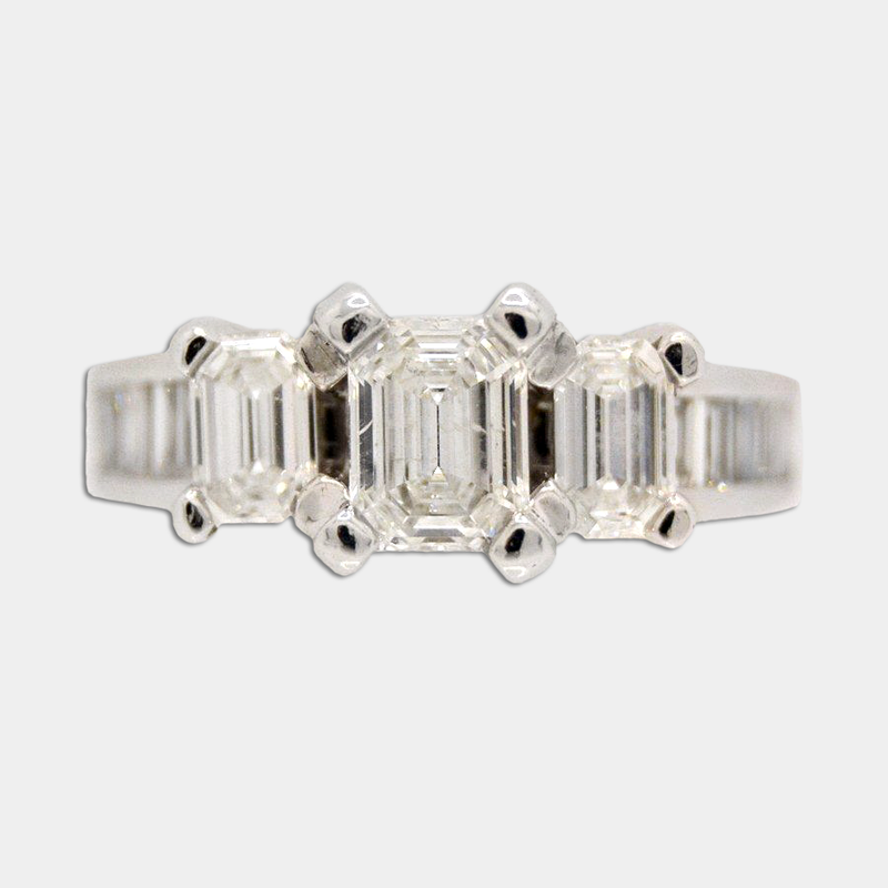 Emerald Cut Diamond Ring