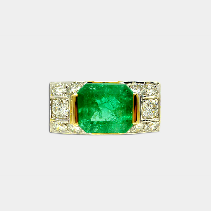 Emerald & Diamond Ring