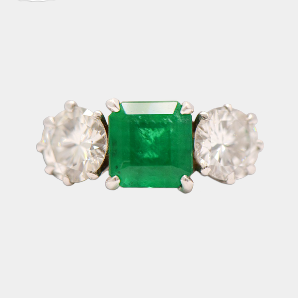 Emerald & Diamond Ring